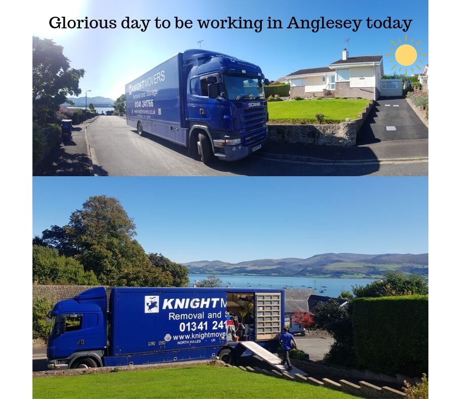 Weather perfect for our customers move today :🌞
#northwales #anglesey #movinghome #removalservices #removalsandstorage #knightmovers