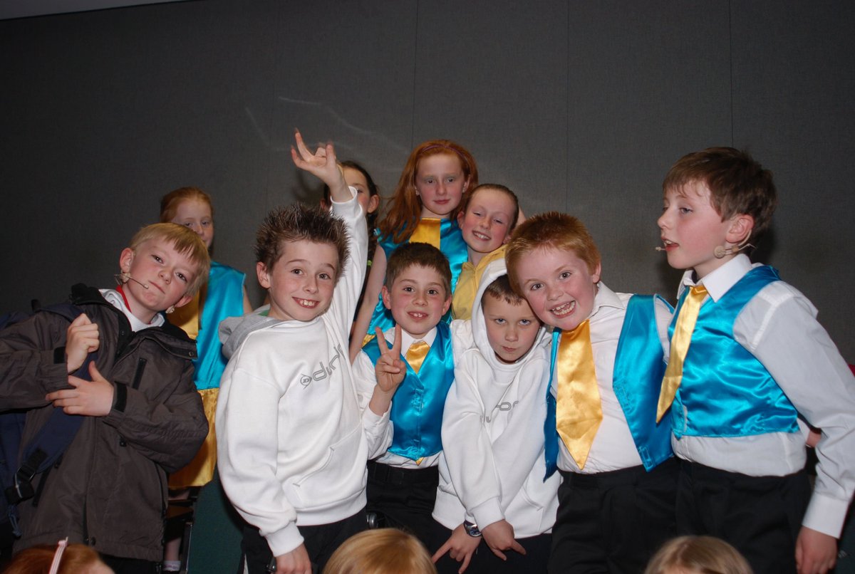 Spotlight_Limk's tweet photo. #FlashbackFriday to this enthusiastic crew ready for showtime! Who know's what show and year this was? #SpotlightLimerick π€ππΊπ https://t.co/kJcJmQYFc8
