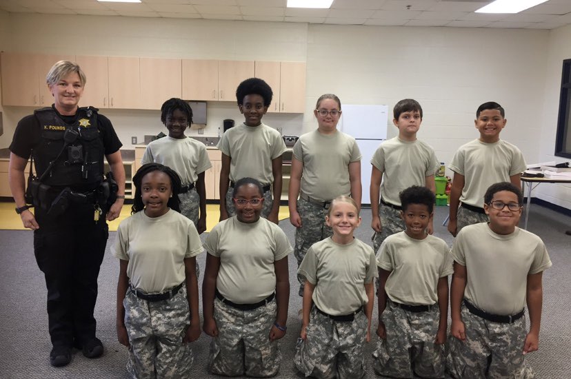 Today is the #CougarCadets first day in their uniforms. I couldn’t be any more proud of this #amazing group of students! They’re our #FutureLeaders. #RCSDSRO  Special thanks to #SCStateGuard & @RCSD #SheriffLott for donating and assisting with our uniforms. @MEDatBCE @RichlandTwo