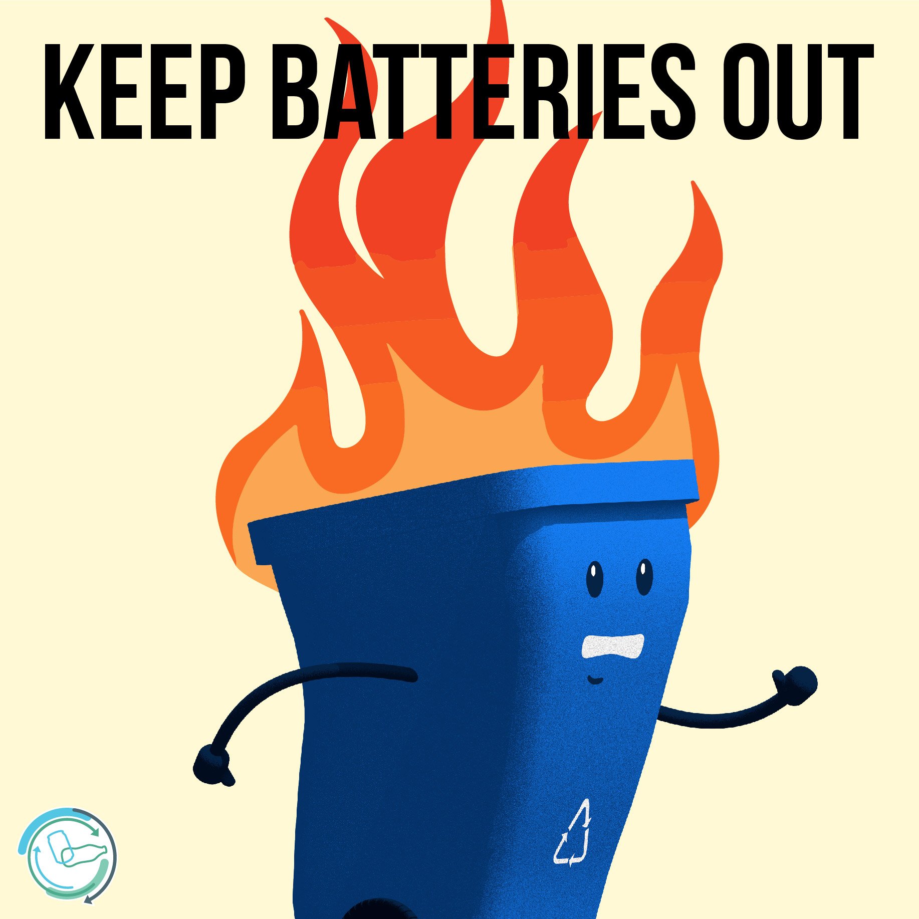 Time To Recycle on Twitter "When you toss batteries into your