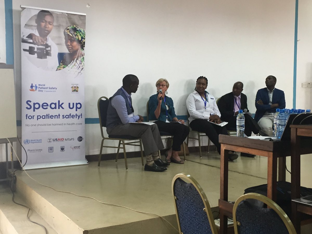 Discussing the importance of community health volunteers in Kenya at the MOH Symposium on Patient Safety and Quality. Quality health care needs to start at the household and trust in CHVs builds trust in the system. UHC needs them BIG TIME