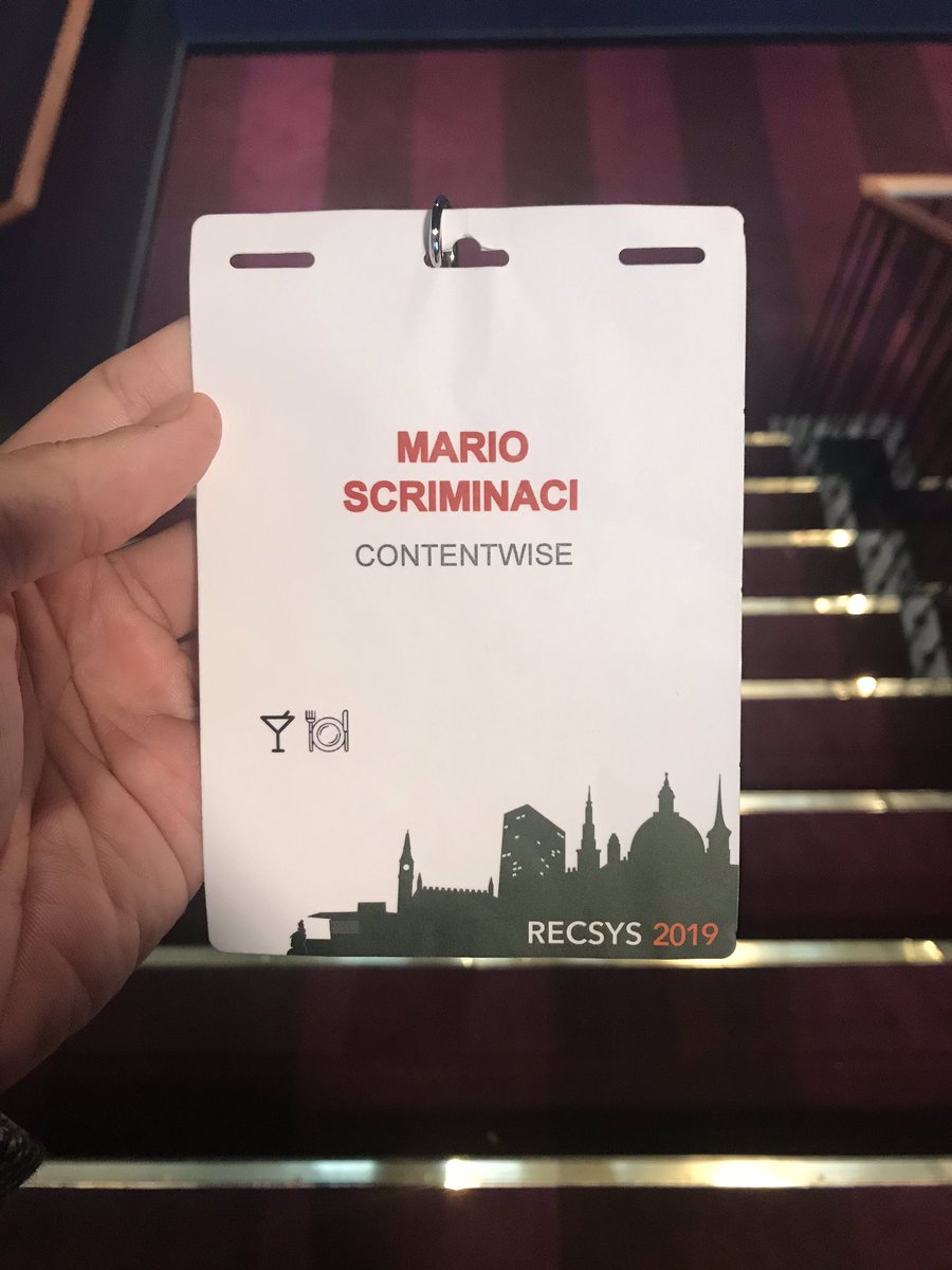 Last moments of my #recsys2019

It’s been a blast! Great organization, great talks, and great workshops. Thanks @ACMRecSys, see you next year in Rio!