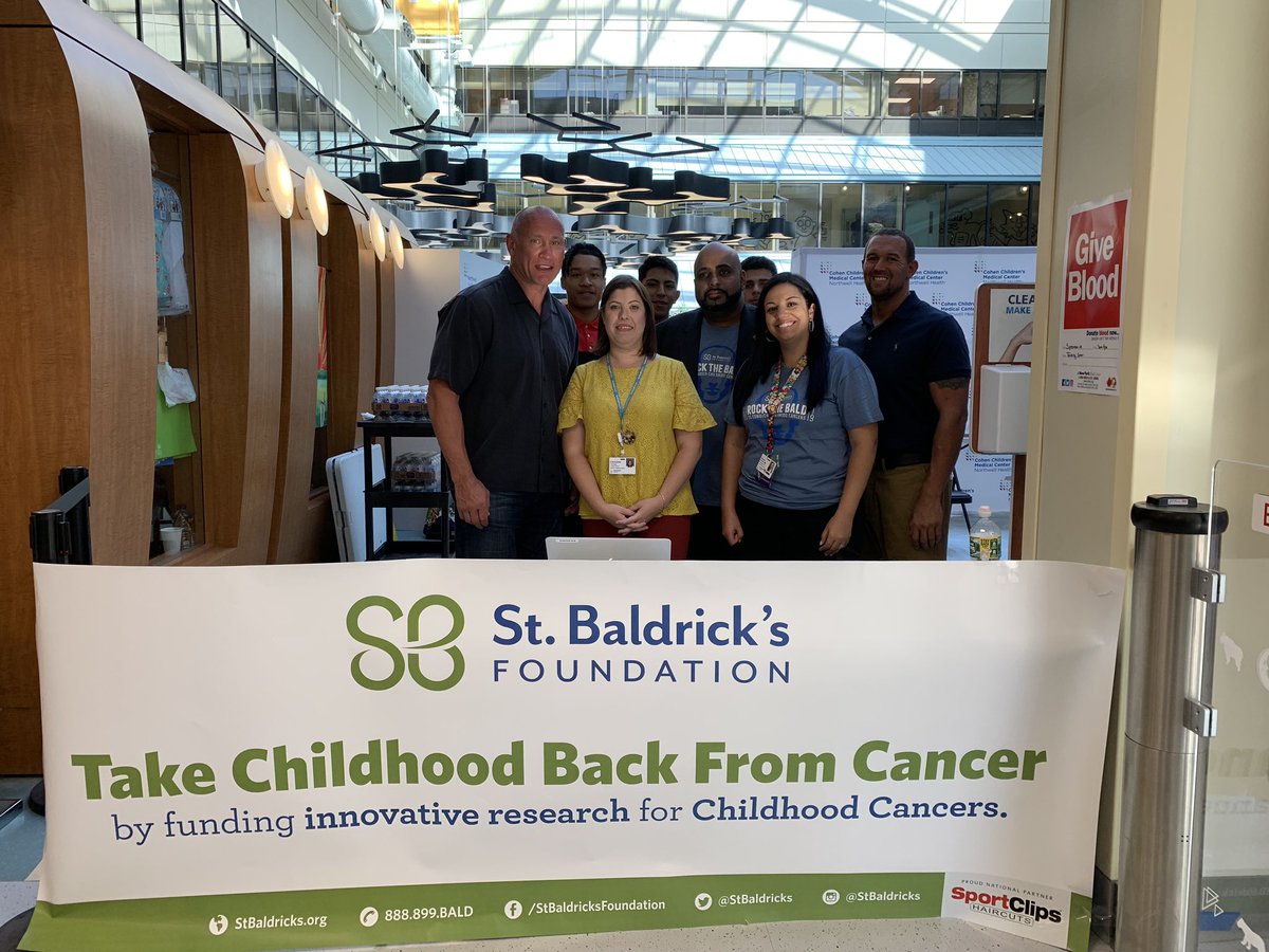 NassauBOCES's tweet photo. .@StBaldricks event @Cohen_Childrens @NorthwellHealth with our #BarryTech barbers. #ChildhoodCancerAwarenessMonth #dfychildhoodcancer #stbaldricks https://t.co/TVxtrgZ0Ys
