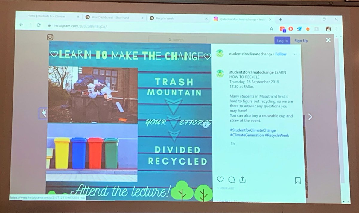 MaastrichtMedia's tweet photo. Our last team #ma #digitalcultures developed a week-long #climate #campaign for #international students in #Maastricht including #diy #workshops #lectures #activities to #inforn and #educate people #ClimateAction #ClimateStrike #teamwork https://t.co/dCx93F568q