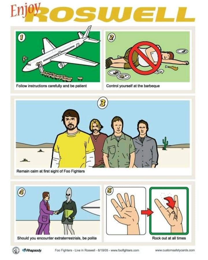 Remember: be polite. 👽🛸🤘
Foo Fighters Live in Roswell 
FooFighters.lnk.to/00050525

#Area51storm #EnjoyRoswell