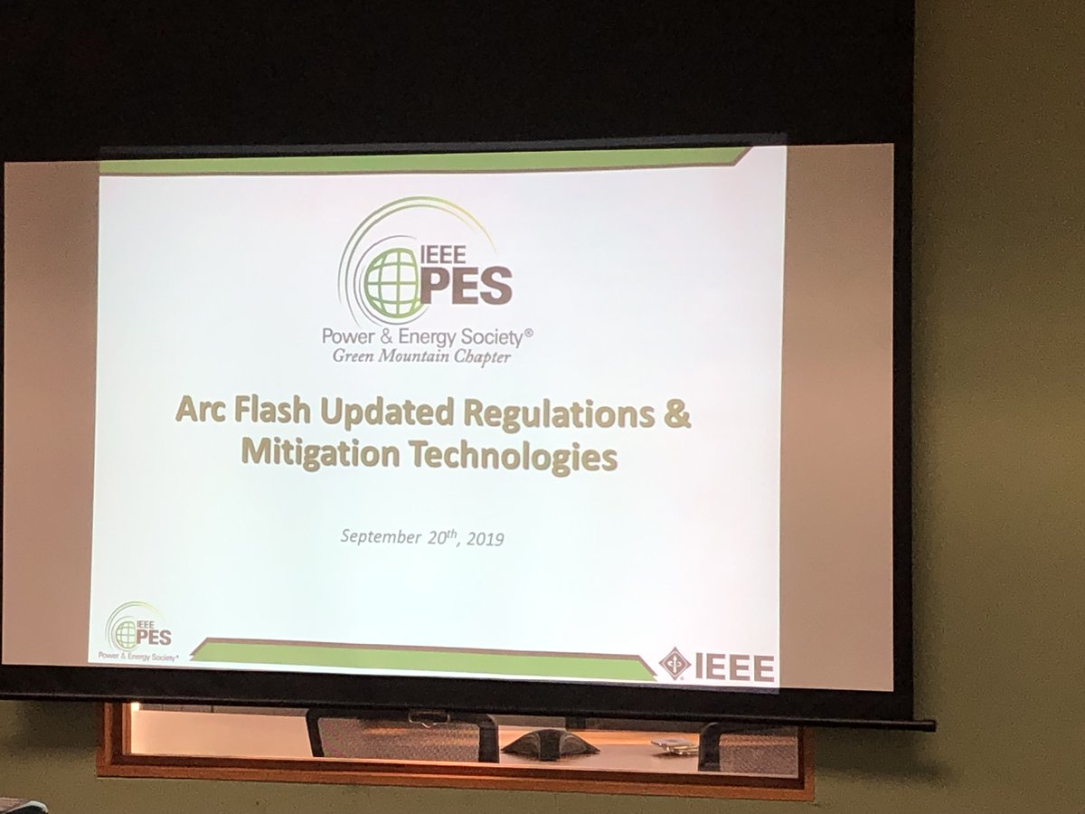 ChrisRoot1's tweet image. Thrilled to attend an IEEE PES Green Mountain Chapter workshop on Arc Flash. Chapters like this one are the backbone of our Society and critical in engaging and creating community within our industry. I am proud to be the sponsor of this Vermont Chapter.