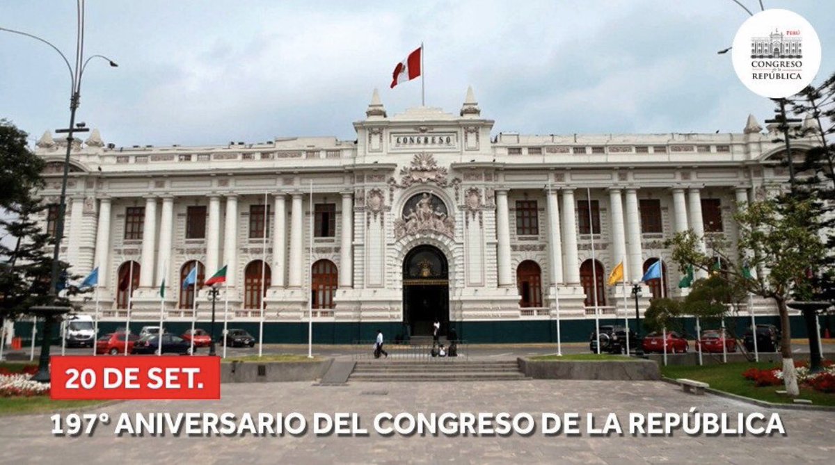 El día de hoy se celebra el 197 Aniversario Institucional del <a href="/congresoperu/">Congreso del Perú 🇵🇪</a>. Feliz #197A  #CongresoAlBicentenario
