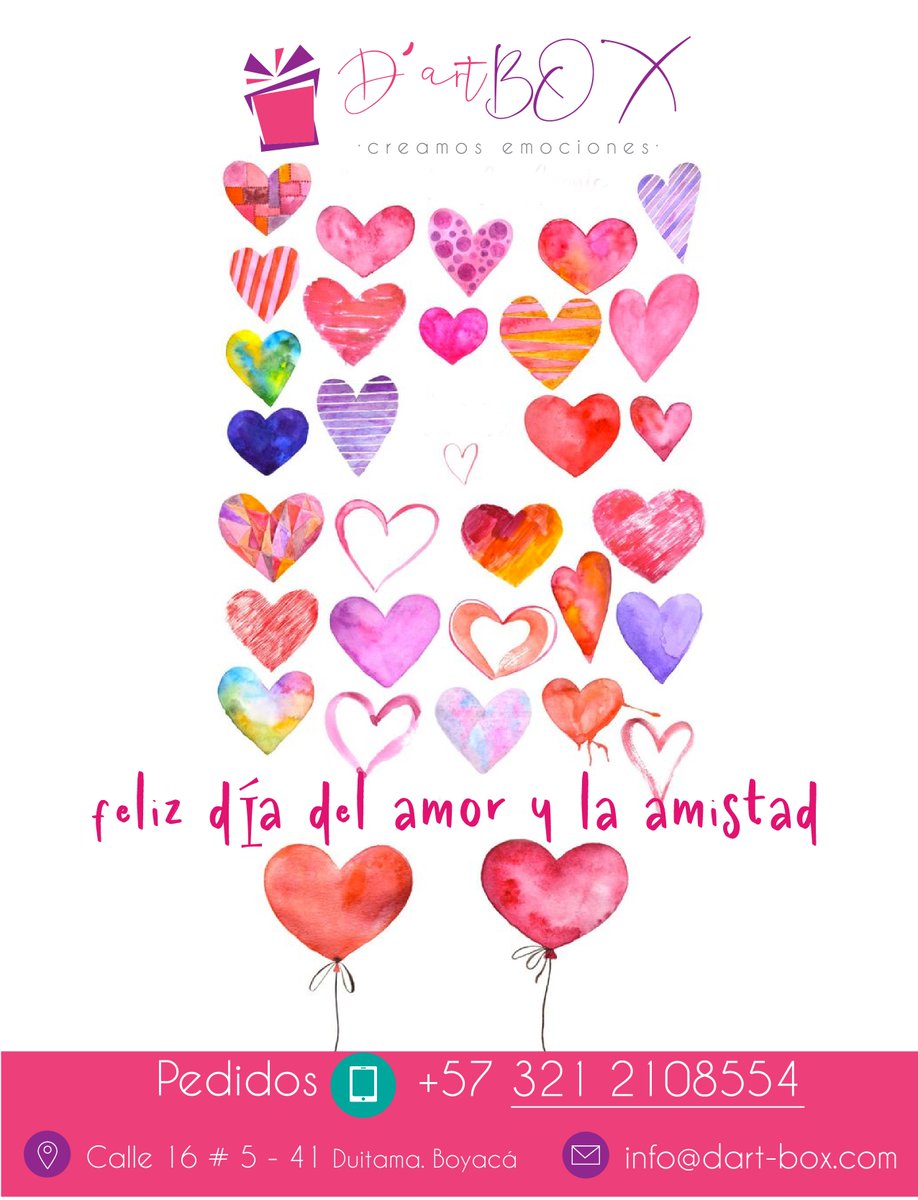 dartbox1's tweet image. Celebra el Día de Amor y Amistad con nosotros. Haz un obsequio único personalizado para tu pareja. Contáctanos y crearemos desde una tarjeta hasta una Caja Sorpresa. 
whatsapp +57 321 2108554
