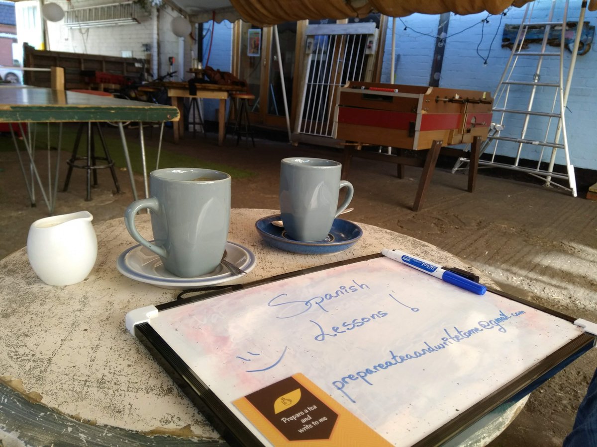 PrTeaandWriteMe's tweet photo. Un lugar genial para tener una lección de español. ¡Te invito al té/café! Envíame un mensaje si te interesa.
🍵📧
A great place for a Spanish lesson. Tea/coffee is on me! Send me a message if you're interested.

#spanish #spanishtutor #sheffield #spanishsheffield  #SheffieldHour https://t.co/r3sgdNQ4tR