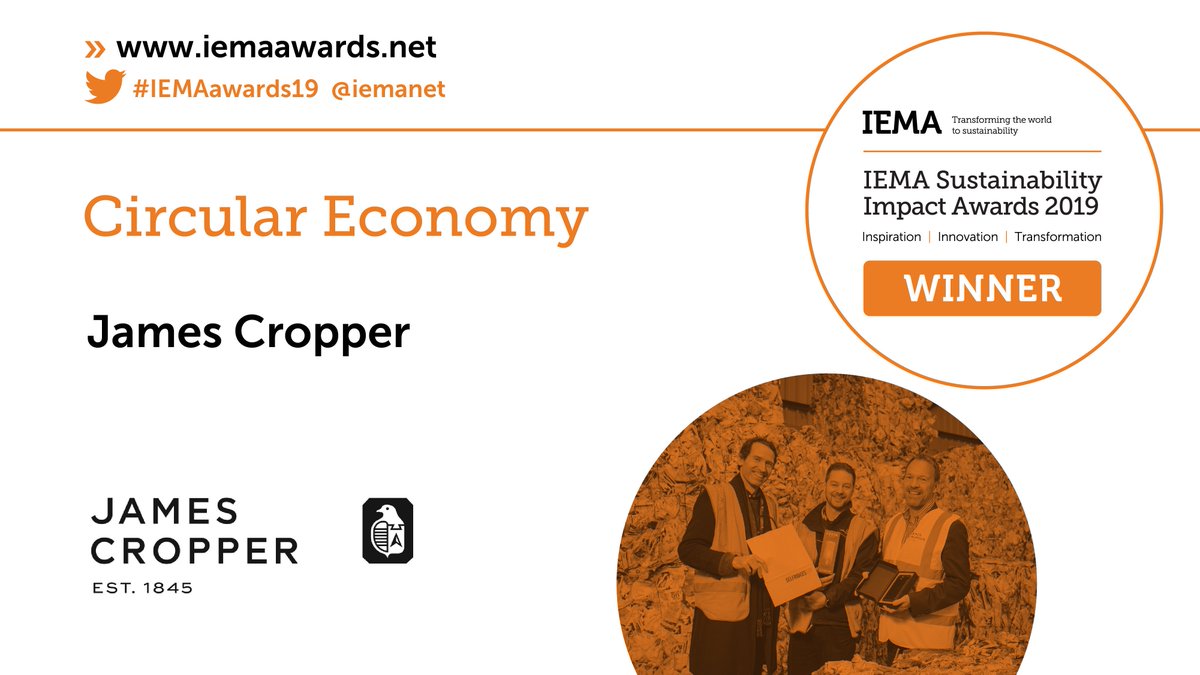 jamescropper's tweet photo. We WON!!!
@iemanet✅👍♻️🏆🌳🥂
"CupCycling™ is #circulareconomy in action"
Collaboration between businesses can lead to successful outcomes for industry &amp; #environment #transformative @ national scale
Worldwide alliance of #sustainability pros
#IEMAwinner #IEMAawards19 IEMA https://t.co/k7cbCWqqqs