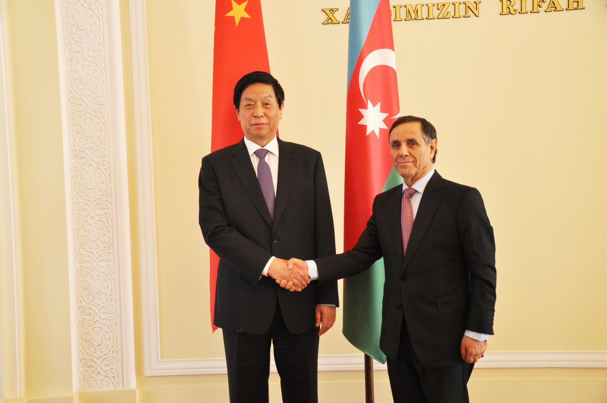 NovruzMammadov's tweet photo. Ümumçin Xalq Nümayəndələri Yığıncağı Daimi Komitəsinin sədri Li Canşu ilə görüşdə 
At the meeting with Chairman of Standing Committee of National People's Congress of China Li Zhanshu https://t.co/PP5CVQP9HA