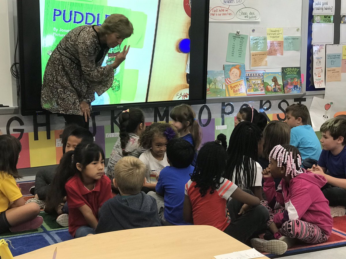 NHCS teachers experiencing Writing Fundamentals in action. First grade students practicing turn and talk during Writing Fundamentals Demi lessons. #nhcschat #nhcspd