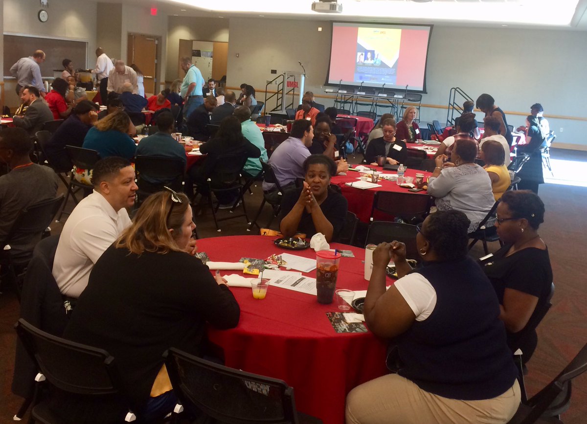 PatriciaZahn's tweet photo. Full house @UMSL for “Successful Second Chances” re-entry program on workforce opportunities for criminal justice-involved people. #UMSLProud to partner w/SoulFisher Ministries &amp; sponsor Regions Bank. Challenging and compelling keynote by @bethtris 
#EngagedUniversity #UMSLServes https://t.co/FWCAnBW2Xf
