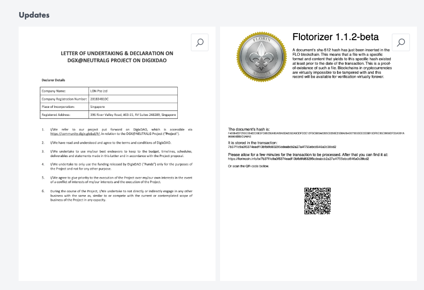 pinblockchain's tweet image. $FLO is real use cases! @DigixGlobal recently used #Flotorizer and the FLO Blockchain to notarize a $4MM development deal (medium.com/digix/digix-de…). FLO's 1024 byte metadata layer is used in many creative ways. Is FLO the solution for you? #poofofexistence #crypto #realusecases