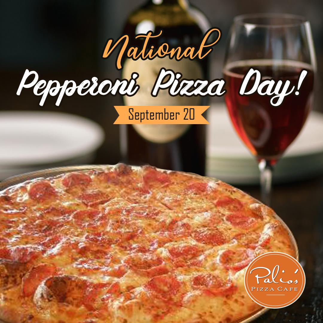 It's National Pepperoni Pizza Day!! Enjoy the day with #palios Pepperoni Pizza and some wine!! #BYOB #weekend
.
.
.
#NationalPeeperoniDay #Pepperoni #gourmetpizza #fresh #cheesy #weekendvibes #friyay #indulge #foodie #paliospizzacafe #crossroads #texas