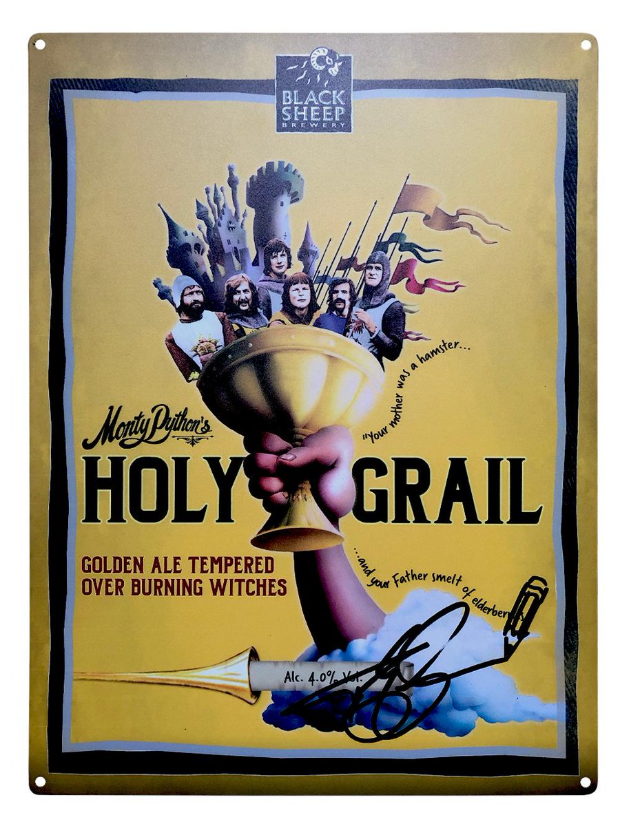 We’re continuing to celebrate the 50th Anniversary of <a href="/montypython/">Monty Python</a> here at Black Sheep and giving you the chance to win this limited edition Holy Grail plaque signed by Python legend, Terry Gilliam!

To be in with a chance of winning this limited edition item, simply follow &amp; RT