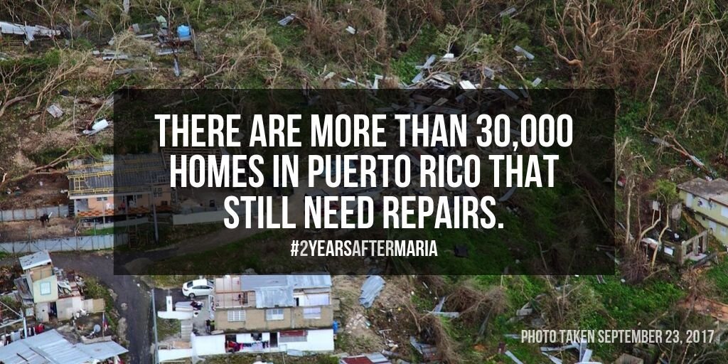 Rep Gil Cisneros On Twitter 30 000 Houses In Puerto Rico Are Still Covered With Blue Tarps Two Years After Hurricanemaria Americans Are Still Living In Roofless Homes And Experiencing Frequent Power Outages
