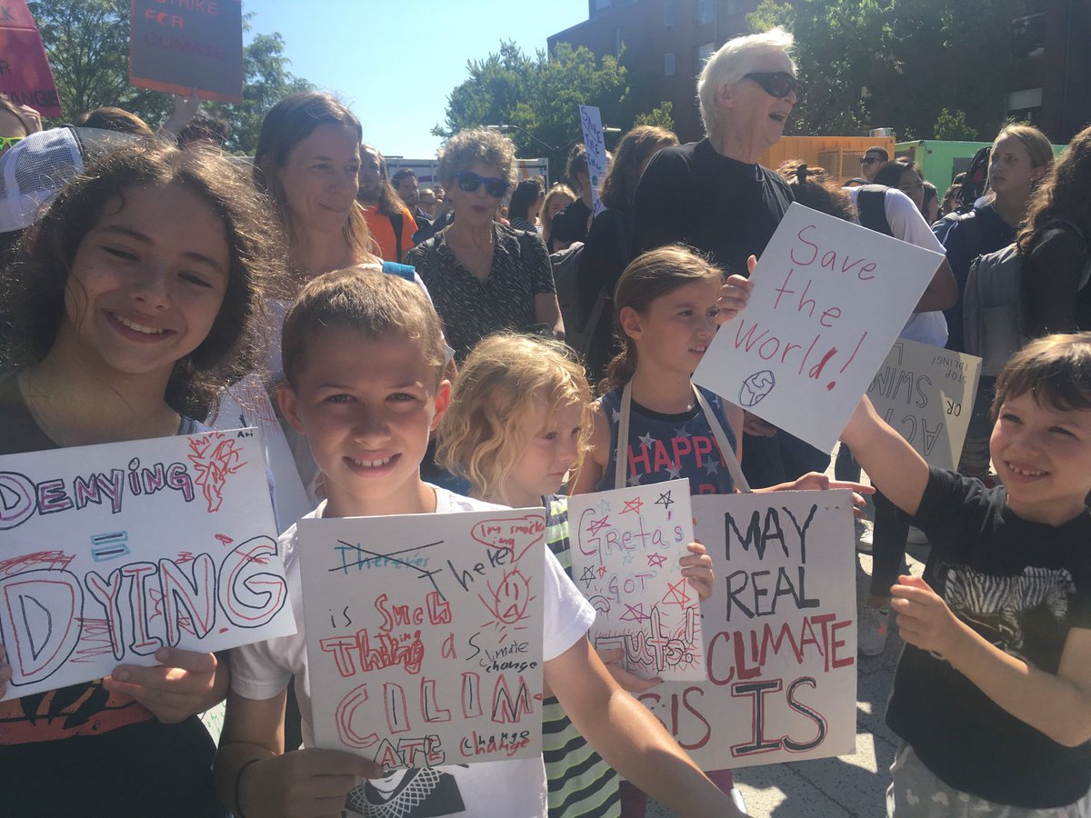 Students from Amigos Elementary striking for their future. ORCA is so proud to strike with you!