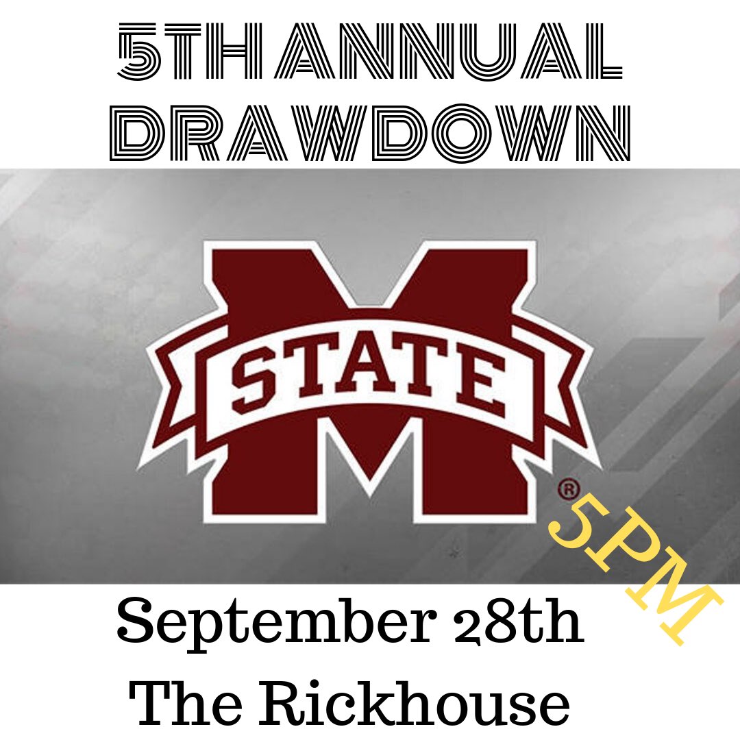 MSAlumniChapter's tweet image. Get your tickets now for our fifth annual drawdown! We will cheer on our Bulldogs against Auburn while you have the chance to win up to $5,000! Tickets can be purchased through msu-alumni.com (under shop). Tickets are $75 each with entrance for 2 people. #hailstate