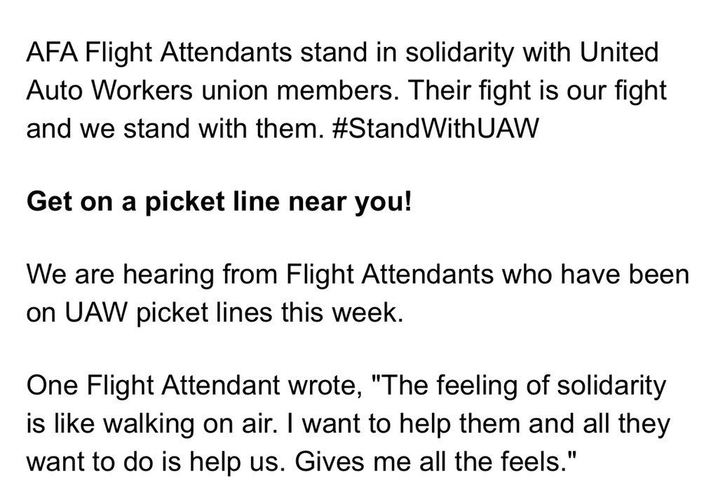 FlyingWithSara's tweet photo. Take action, @afa_cwa!
#CleanCabinAir
#GMStrike #StandWithUAW
#ClimateStrike #ClimateAction
https://t.co/hPi2Q5negi https://t.co/RE1LXVvg1u