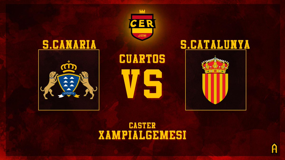 Segundo partido del play-off.

<a href="/CanariaCr/">Selección Canaria CR</a>  ⚔️  @SeleccioCatalan  
🕤 | 21:30
📺 | twitch.tv/Xampialgemesi

No os lo perdáis.