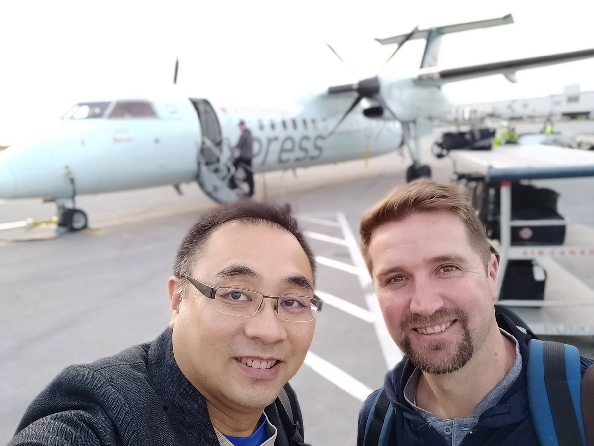 richmondchamber's tweet photo. And they’re off! Our CEO, @MPitcairn and Chair, Fan Chun arrived in Saint John NB this morning to advocate for the key business issues facing our region at the @CdnChamberofCom AGM. #CCCAGM #CCCAGM2019 #200Strong https://t.co/3OfkXKVAOl