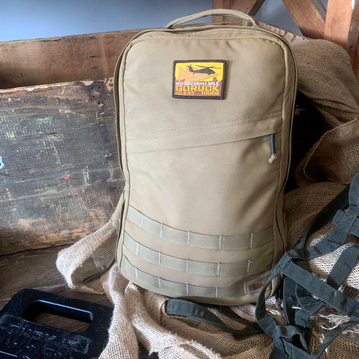 GORUCK's tweet photo. Mogadishu Mile events start on Oct 4th: Commemorate 26 years since the battle in Somalia that resulted in the ultimate sacrifice of 18 U.S. servicemen. Find an event in a city near you: https://t.co/GJD7JzC2Bv | #GORUCKChallenge #GORUCK https://t.co/HjjdmWlHz6