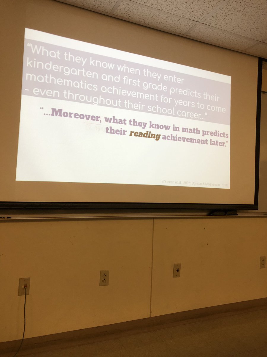 MorganVerk's tweet photo. Math predicts later math AND later reading! #ACTM19 It’s everywhere ♥️ https://t.co/ajvjPITIdP