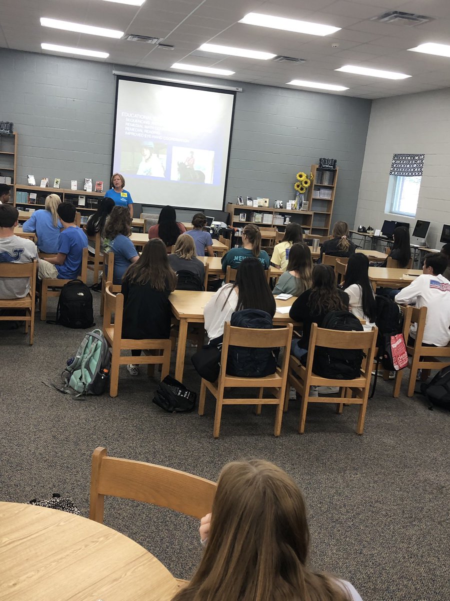 key_ths's tweet photo. Special “Thank You!” to Mrs. Sherry Jenkins for speaking about Hope Unbridled and volunteer opportunities and benefits of the program. https://t.co/yhlKO1GbVZ