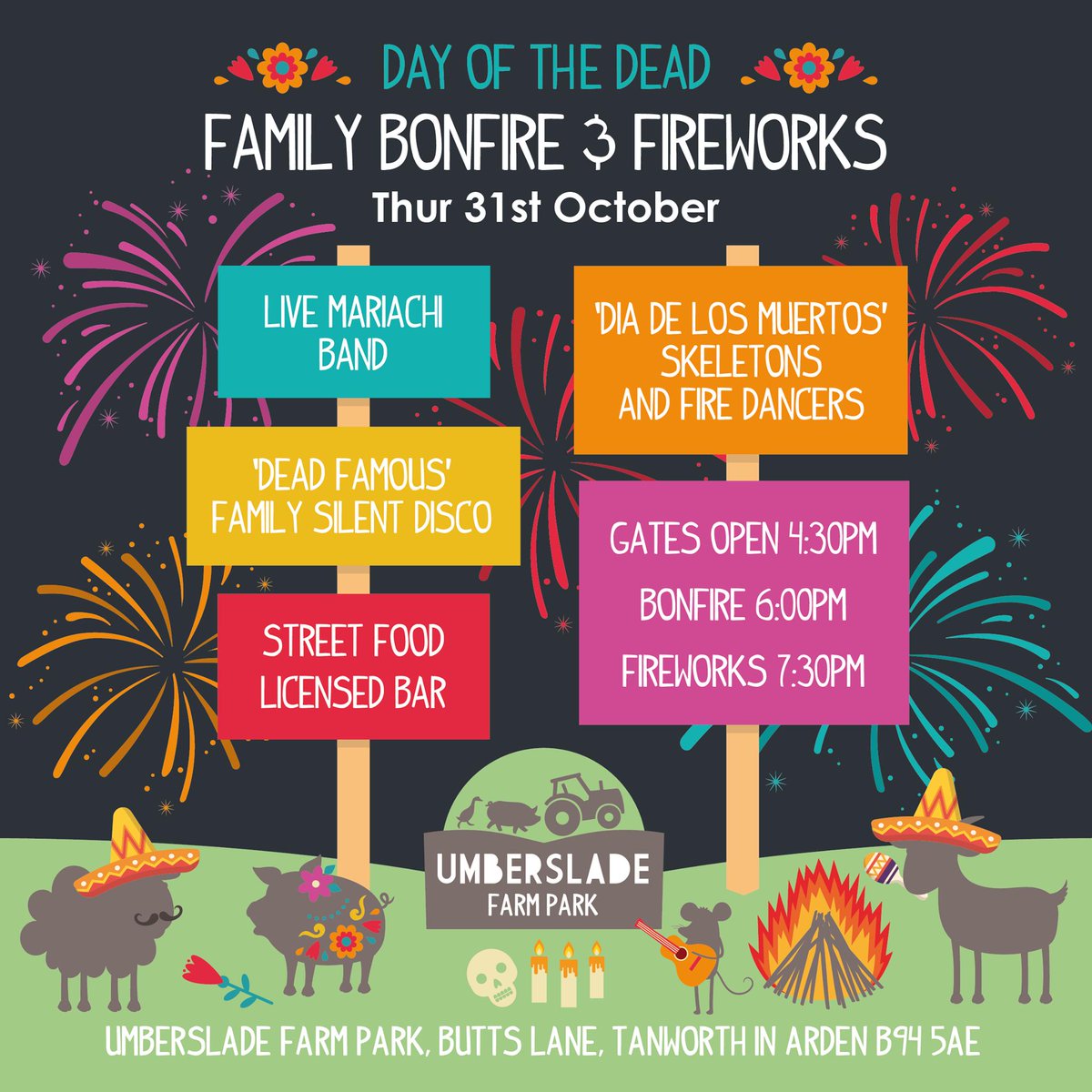 We are performing at Umberslade Farm Park on Thursday 31st October 2019.  🎇 🥳