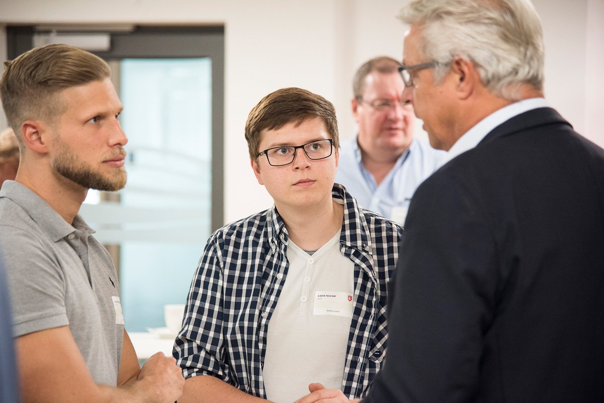 GDATA's tweet photo. Der #GDATAtechday steckte voller Überraschungen: Wir haben Euch nicht nur die Security Awareness Trainings und die neue Verhaltensprüfung #Beast vorgestellt, sondern auch unseren neuen Namen - G DATA CyberDefense AG. Danke an alle anwesenden Partner für ein gelungenes Event! https://t.co/2uDKpR1Tgb