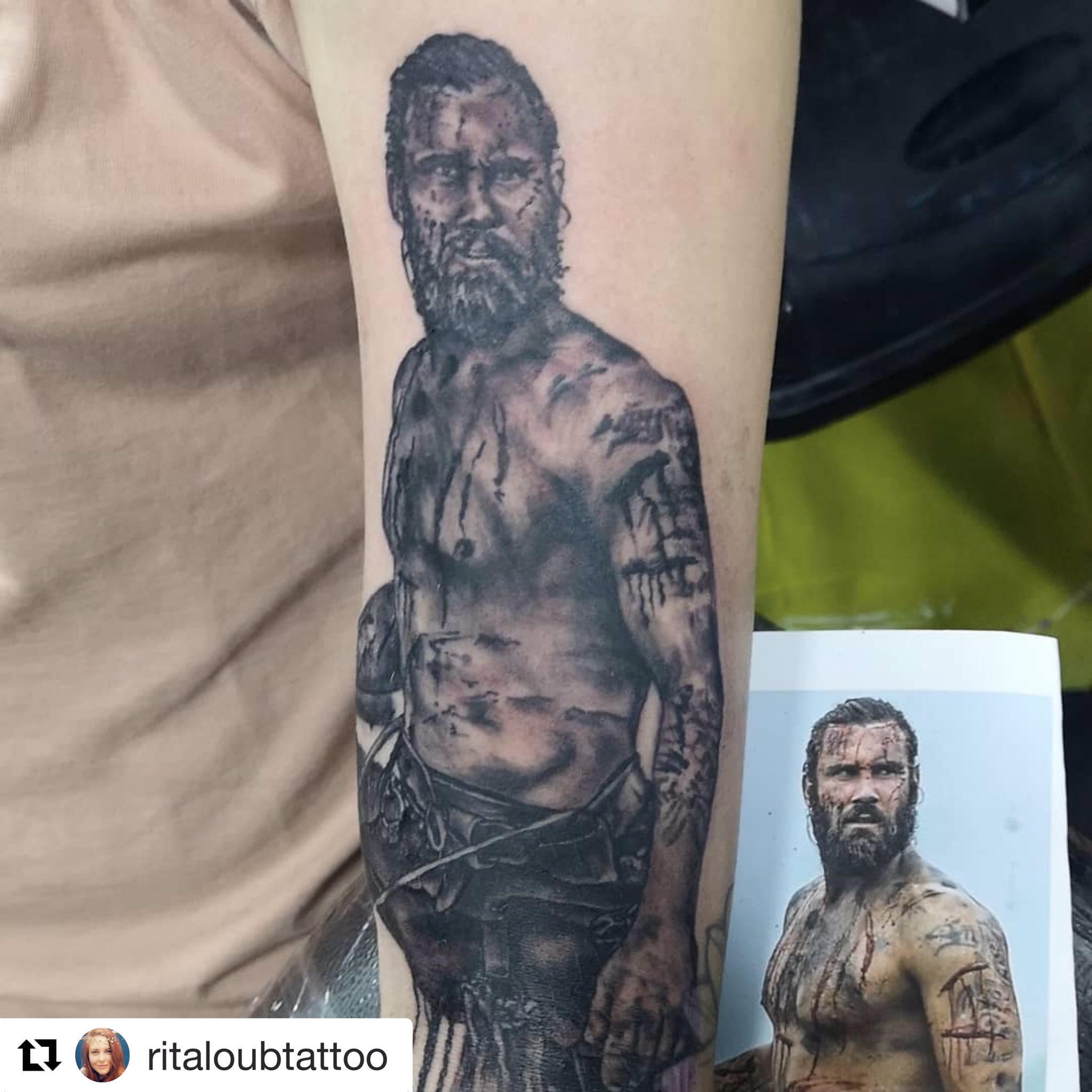 Team Standen on X: "Amazing #Rollo tattoo with thanks to Rita on IG for sharing #Fanartfriday #Vikings #CliveStanden https://t.co/8ZtxeEzEkk https://t.co/Cy39DlSqwC" / X