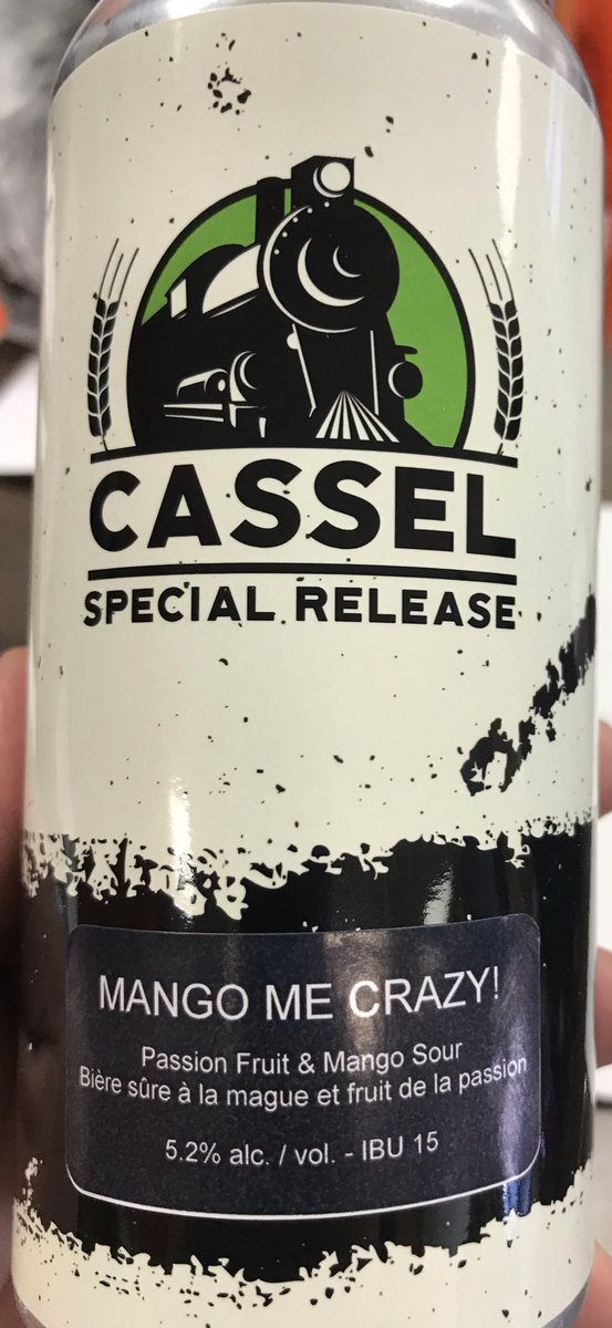 SPECIAL RELEASE- Mango Me Crazy! passionfruit mango sour!  Limited release -come get em at <a href="/1844bistropub/">1844BistroPub_BEER</a> <a href="/CasselBrewery/">Cassel Brewery</a>     #mangomecrazy