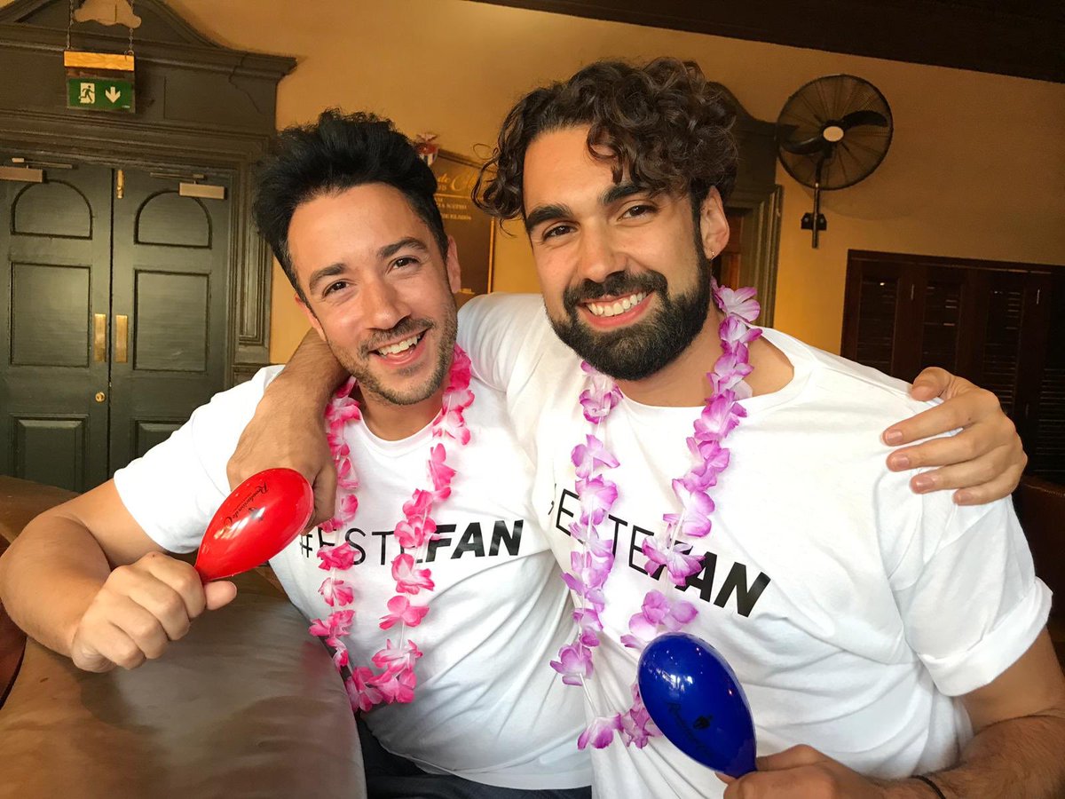 Some of our cast had a fabulous time making cocktails at Revolución de Cuba in #Nottingham yesterday! 🍸 🍹 🍷 #esteFAN #cocktails