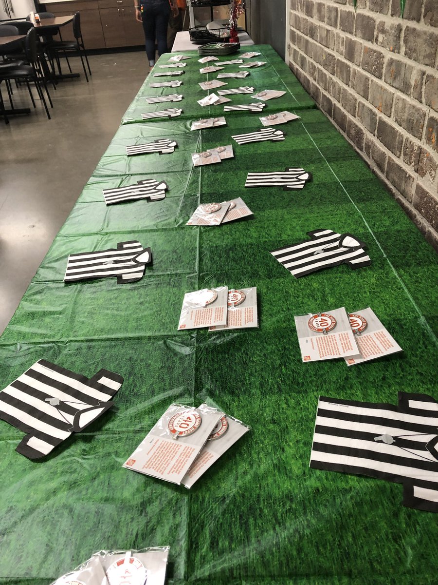 Day 1 of success sharing party theme for the weekend football