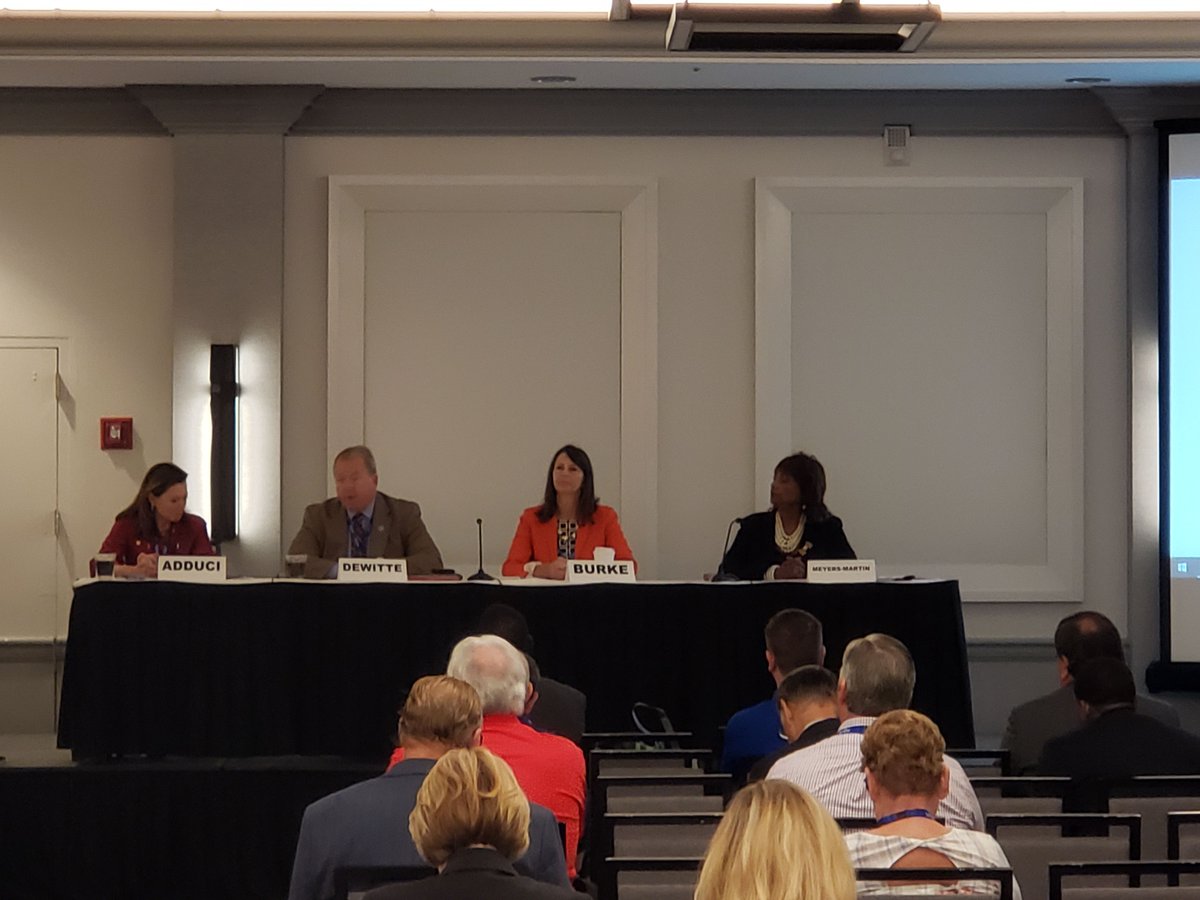 IMLLeague's tweet photo. Thanks to Sen. Dewitte, Rep. Burke and Rep. Meyers-Martin for joining us at #IMLConference2019. https://t.co/Q7SSbeHg01