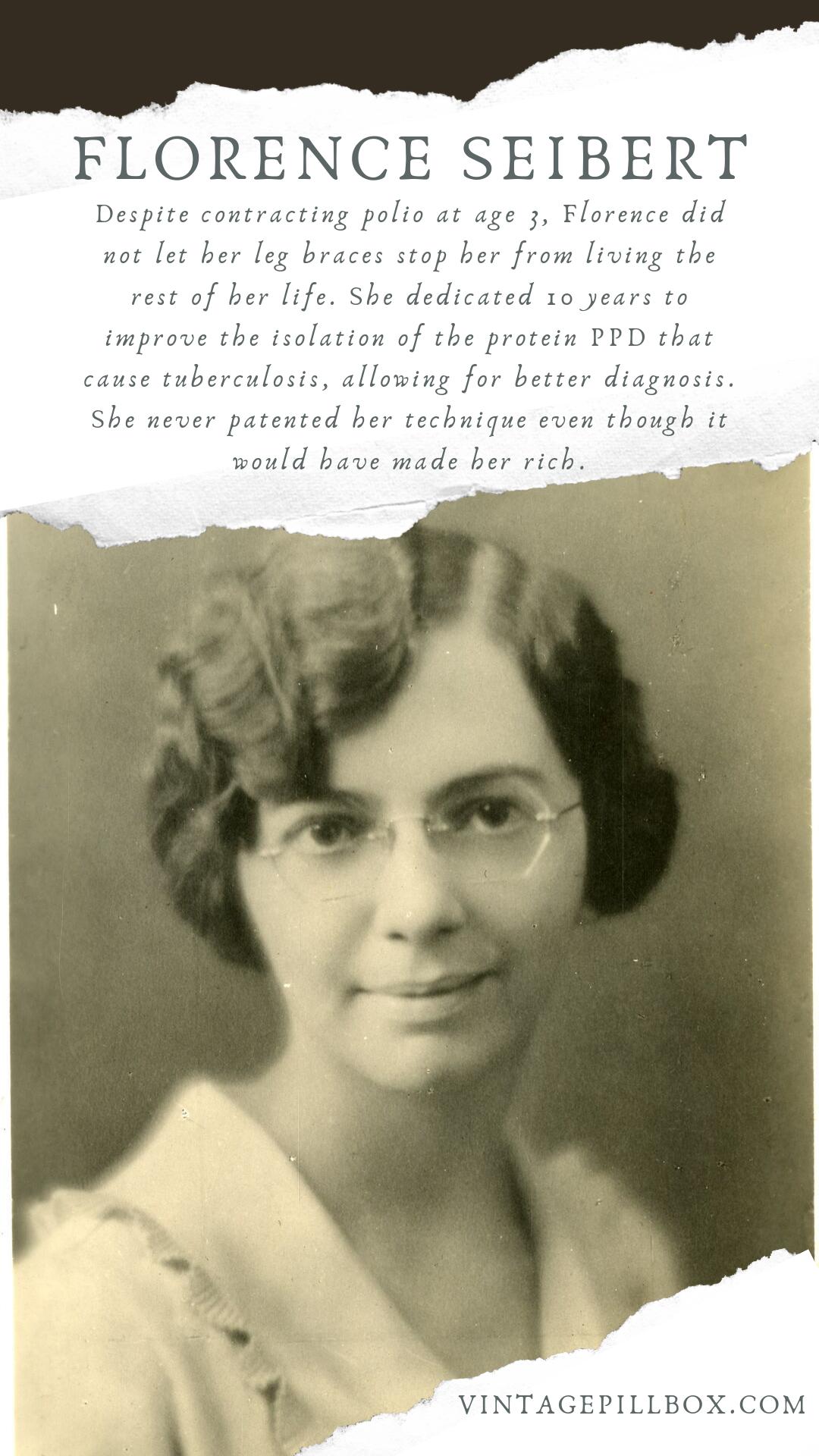 Nora on Twitter: "Tuberculosis was responsible for so many deaths in the 1900s, and without the help of Florence Seibert it would've continued to affect so many people. Read more about it