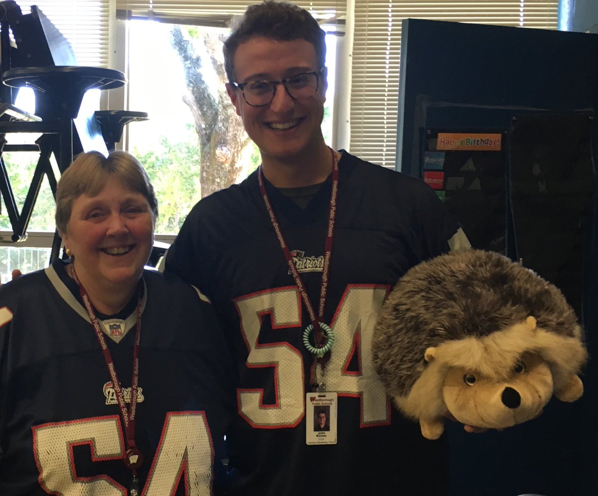 Thank you Mrs. Yanco &amp; Mr. Kinney for a great School Meeting! 🦔💙🎼 #Fales <a href="/WboroFineArts/">Wboro K-12 Fine Arts</a>