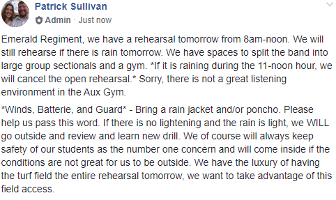 p_sulliva's tweet photo. @RBHSbruinband Please help pass the word. https://t.co/rw6BiU11J5