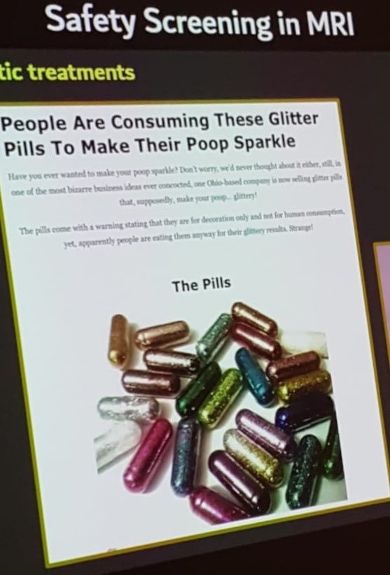 Adeen Flinker 🇺🇦 on Twitter: "So evidently ppl are consuming poop pills and that's when you go into a huge MRI magnet. So sparkly poop is a thing ? Really ? #