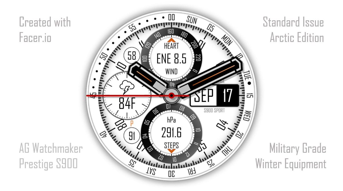 agwatchmaker's tweet image. AG Prestige S900 @facer_io #watch #watchface #tizen