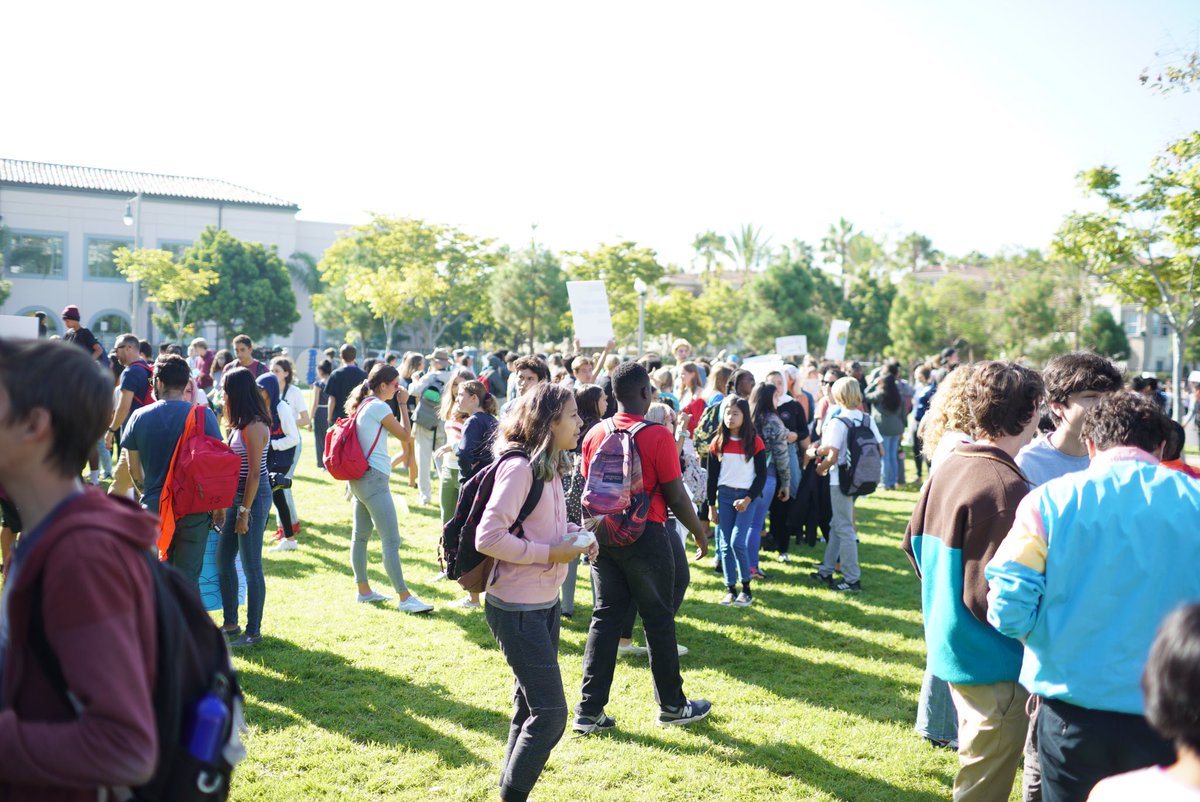 Ss protesting for climate action #hightechhigh #ClimateStrikes