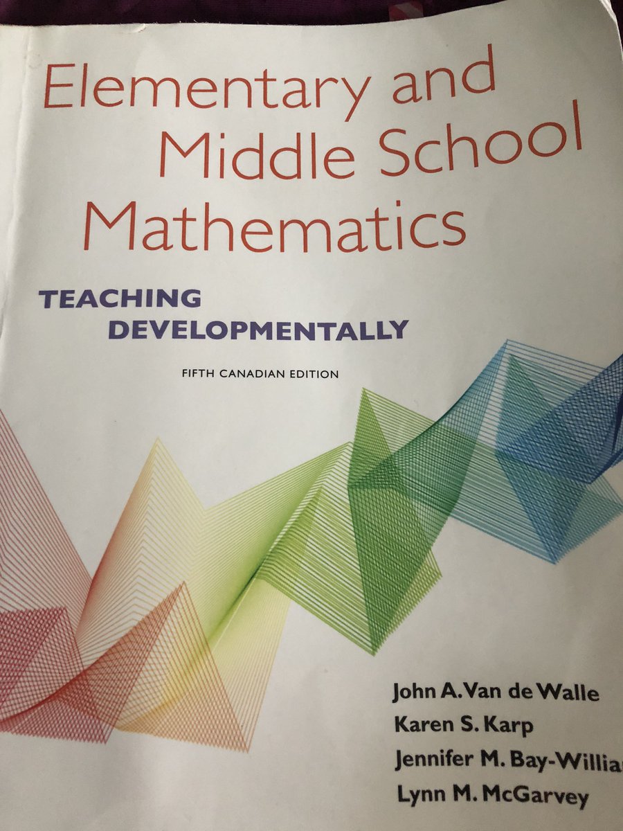 Yes! Ch 4 in this book can be used with a textbook to build intentional, meaningful tasks and three part lessons. #TVDSBMath