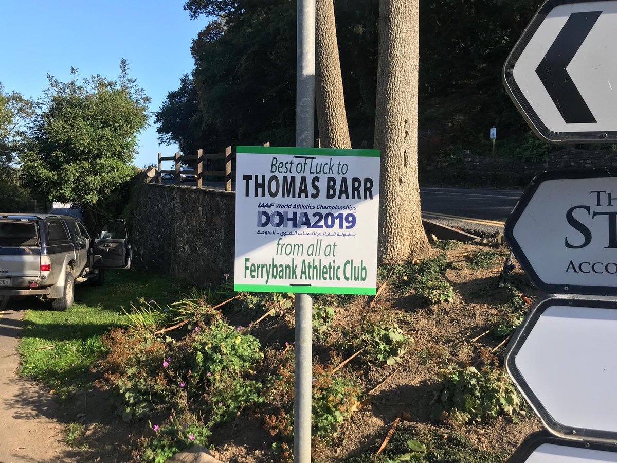 Brid Golden (@bridgolden) on Twitter photo And so <a href="/FerrybankAC/">Ferrybank AC</a> wish every succcess to <a href="/TomBarr247/">Thomas Barr</a> as he moves from his training camp into Doha for the World Championships <a href="/irishathletics/">Athletics Ireland</a> And so <a href="/FerrybankAC/">Ferrybank AC</a> wish every succcess to <a href="/TomBarr247/">Thomas Barr</a> as he moves from his training camp into Doha for the World Championships <a href="/irishathletics/">Athletics Ireland</a>