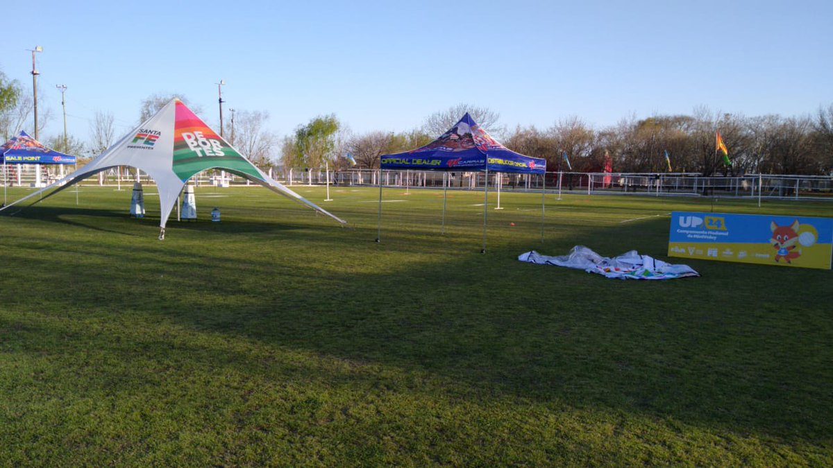 NanoCipriani's tweet photo. El predio deportivo del Club Atlético Libertad de San Jerónimo Norte ya está casi listo para recibir el Campamento Nacional de Minivóley 🏐 #Up24🦊.
Sábado 21 y Domingo 22 de Septiembre, un evento con características únicas en Argentina. https://t.co/bHhaBI1L0m