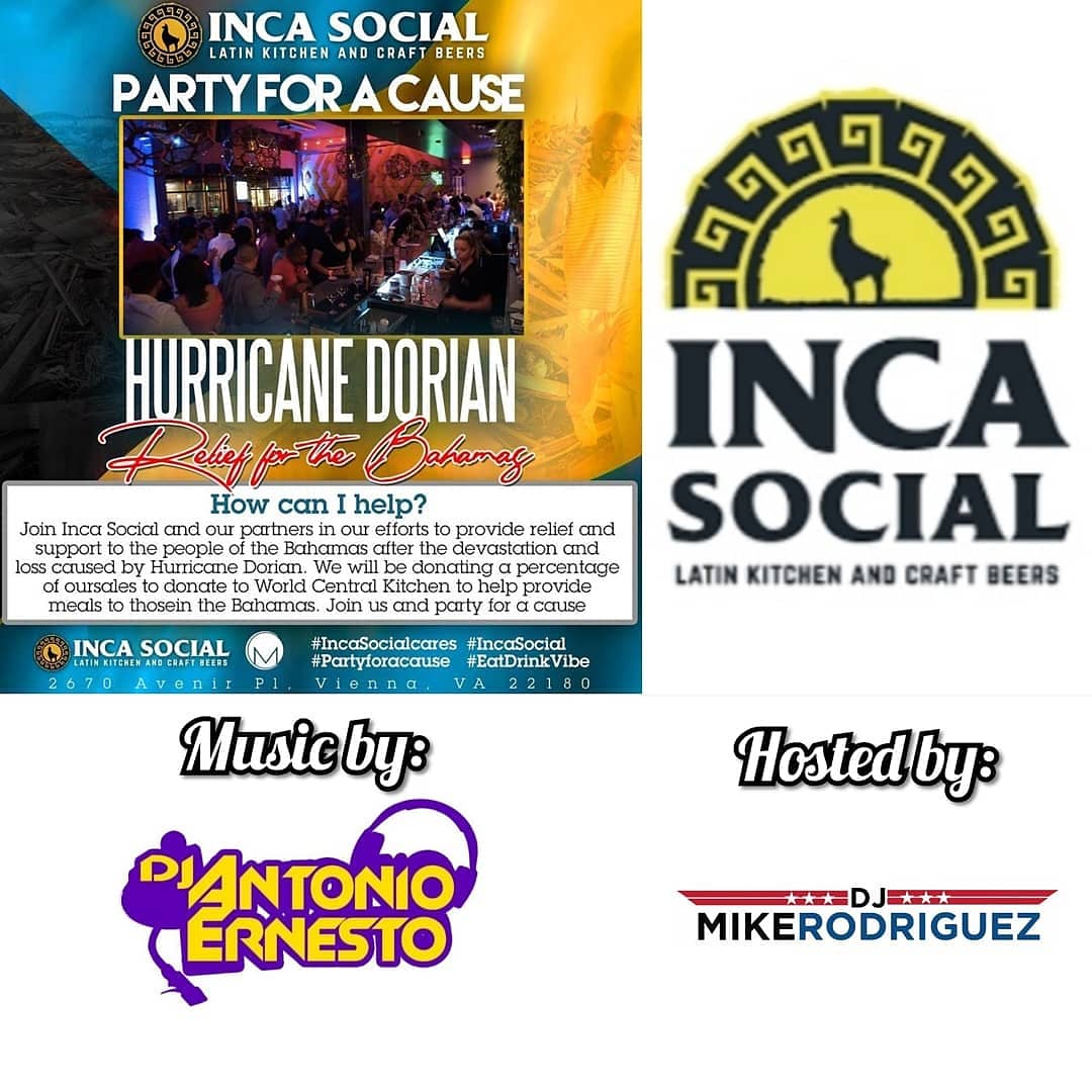 📣 📣📣Join us this Saturday, September 21st as we will be partying for a cause and raising money for thise affected by Hurrican Dorian!!! 
🎶🎵🎧🍻🍺🍾🍾🥂 
☆ No cover charge! 

#dmv #domesticviolenceawareness #bahamas #merrifield #dc #dcparties #vaparties #dmvnightlife