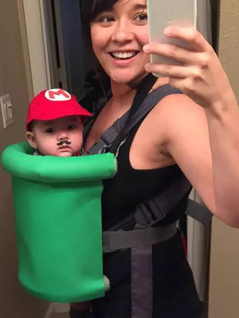 【ハロウィン】抱っこひもを上手く利用したコスプレ・赤ちゃんと楽しめるって最高！！