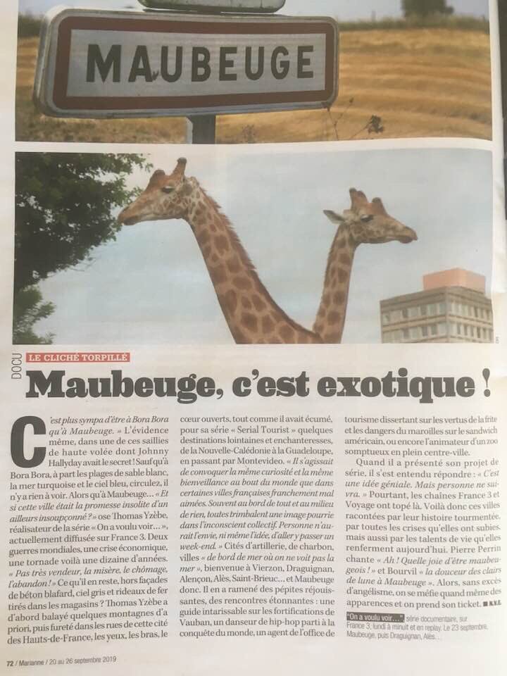 office_sambre's tweet photo. #maubeuge à l’honneur dans @MarianneleMag 🎉🎉. Rendez-vous lundi soir sur @France3tv 23h30 pour voir le documentaire de @ThomasYzebe pour #stepbystepproduction. « On a vouloir » une série qui sort des clichés pour découvrir à cœur ouvert #partagetonsecret #tonsecretmaubeugeois https://t.co/skwoXA4Zjs