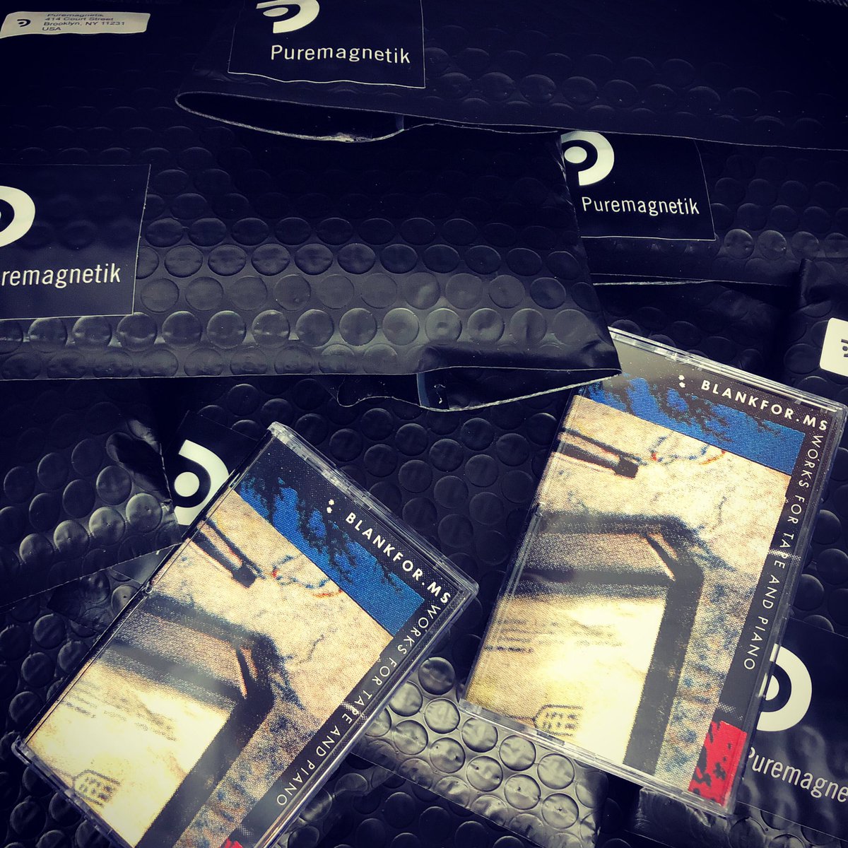 pmagnetik's tweet image. Enormous thanks 🙏 to everyone that purchased @Blank_For “Works for Tape and Piano” with the awesome custom tape loops he made! 😁😁 All orders ship today!📪📦
.

.
#ambientmusic #ambientlabel #cassettelabel #indielabel #experimentalmusic #composer