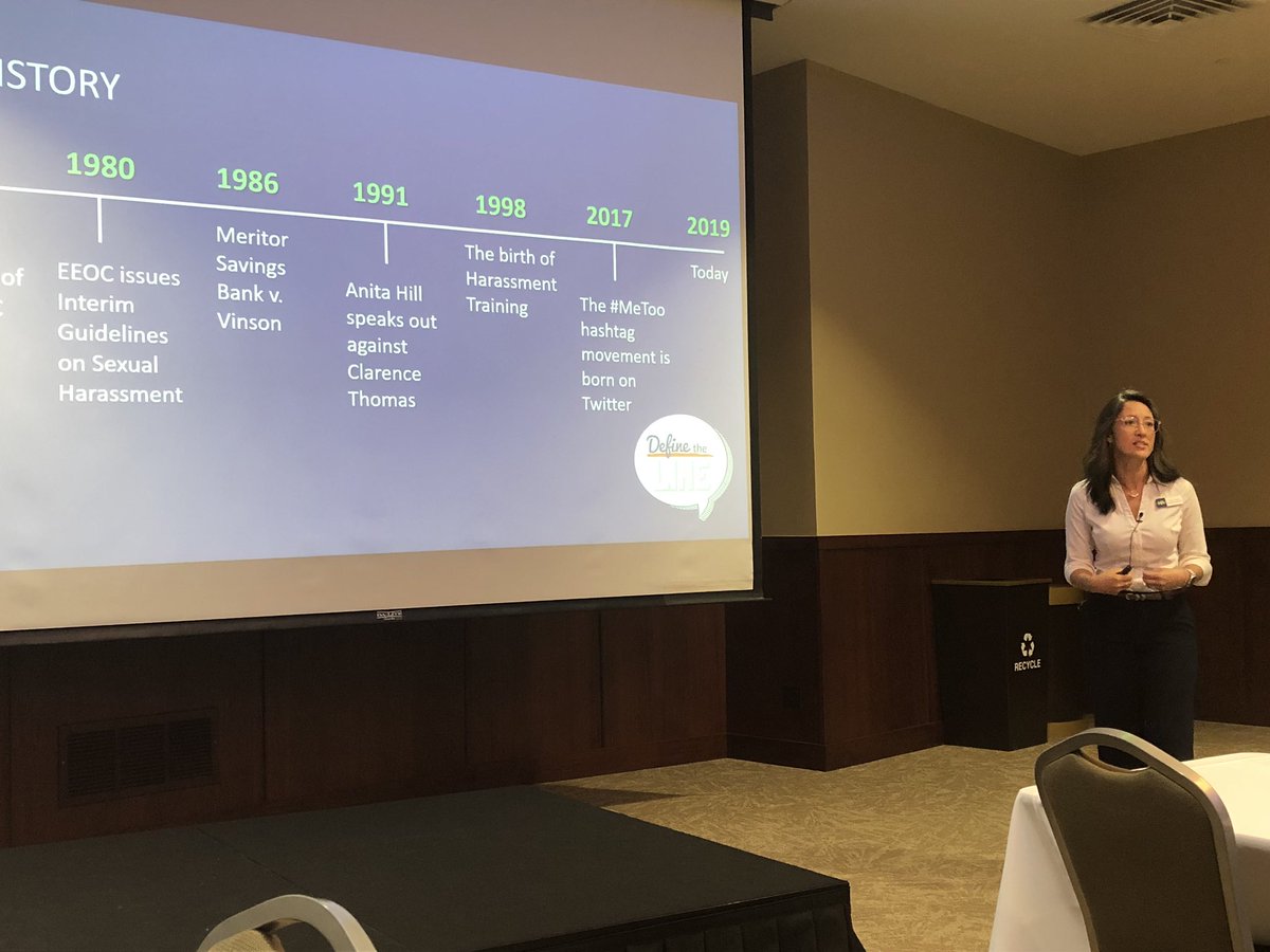 arianaf's tweet image. Excited to get to see me friend Tina @_simply_hr talk about #defineTheLine #metoo #thoughtleader #changeagent